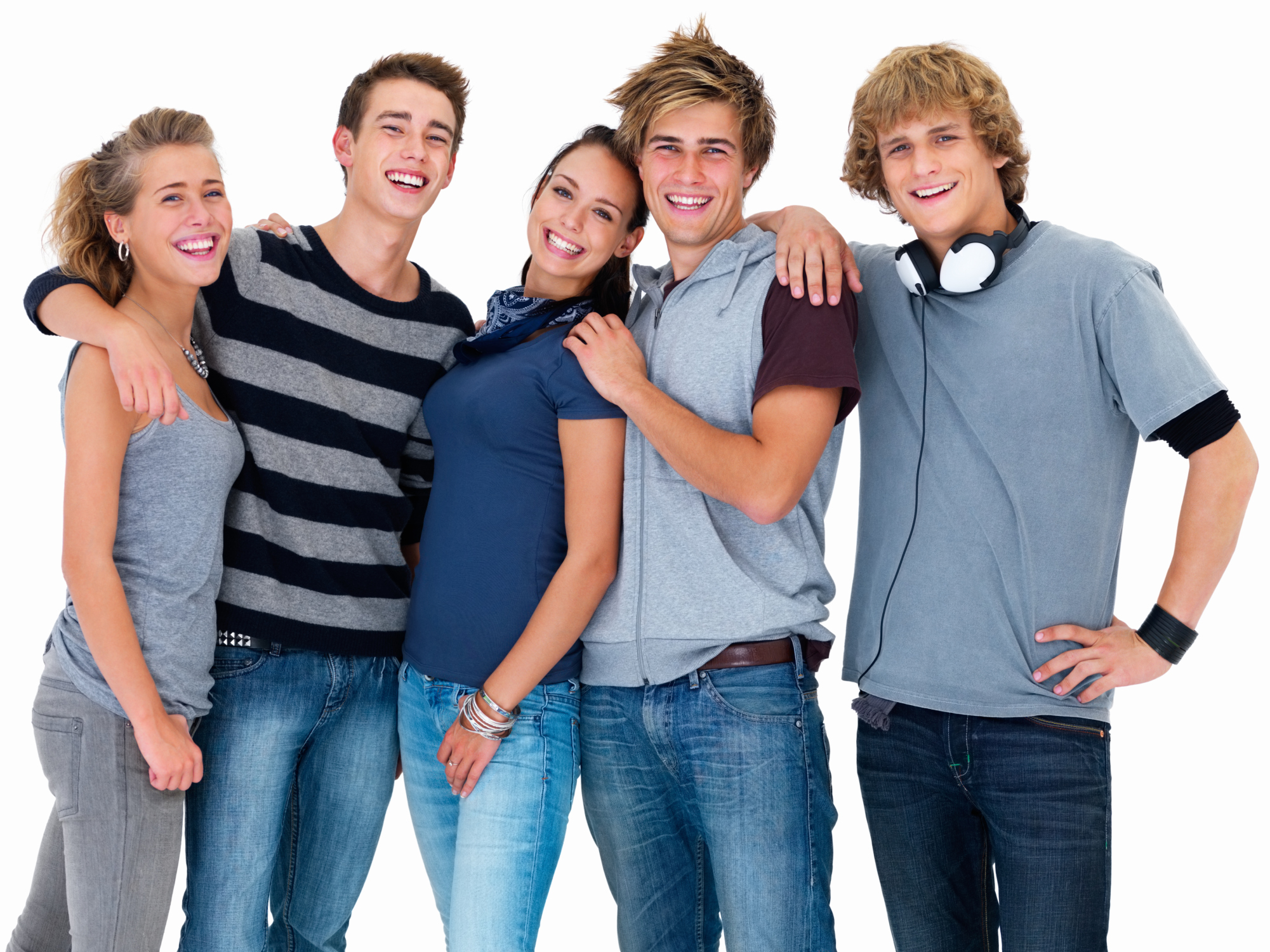 Группа людей подростков
